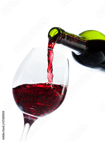 vin rouge bouteille photo