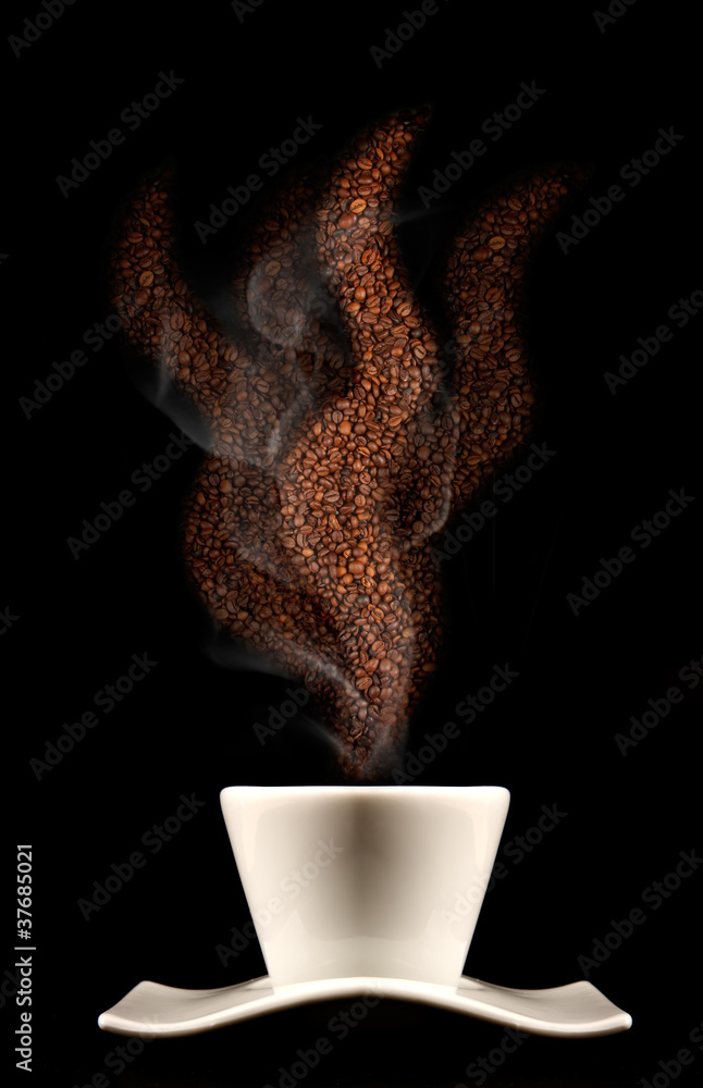 Fototapeta premium Profumo di caffè caldo