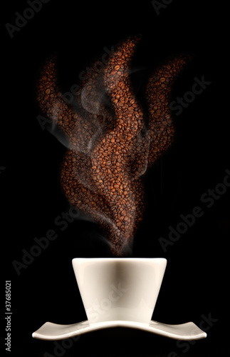 Fototapeta Profumo di caffè caldo