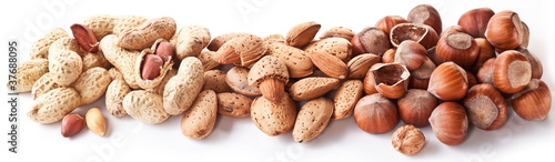 Group mixed nuts.