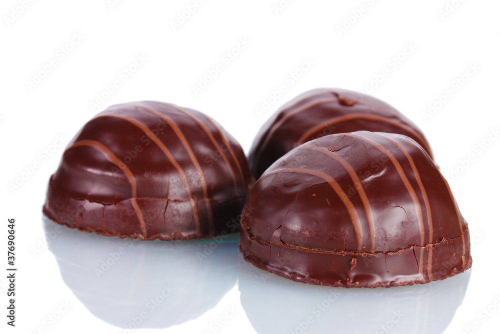 Сhocolate cookie isolated on white Сhocolate cookie isolated on white