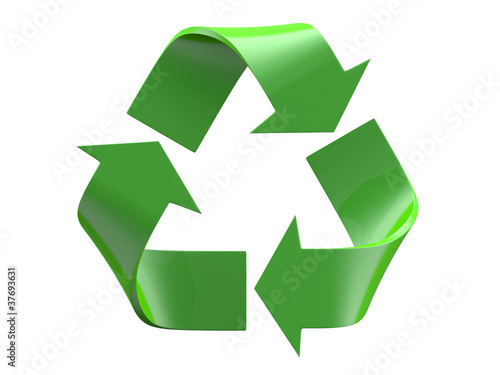 Recycle logo isolated on a white background