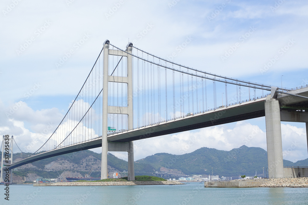 Tsing Ma Bridge at day