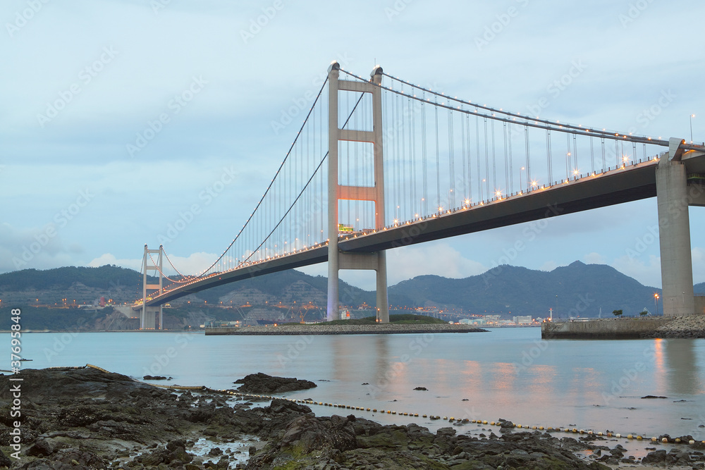 Fototapeta premium Most Tsing Ma i dzień