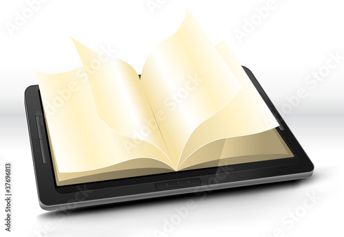 Open Book In Tablet PC