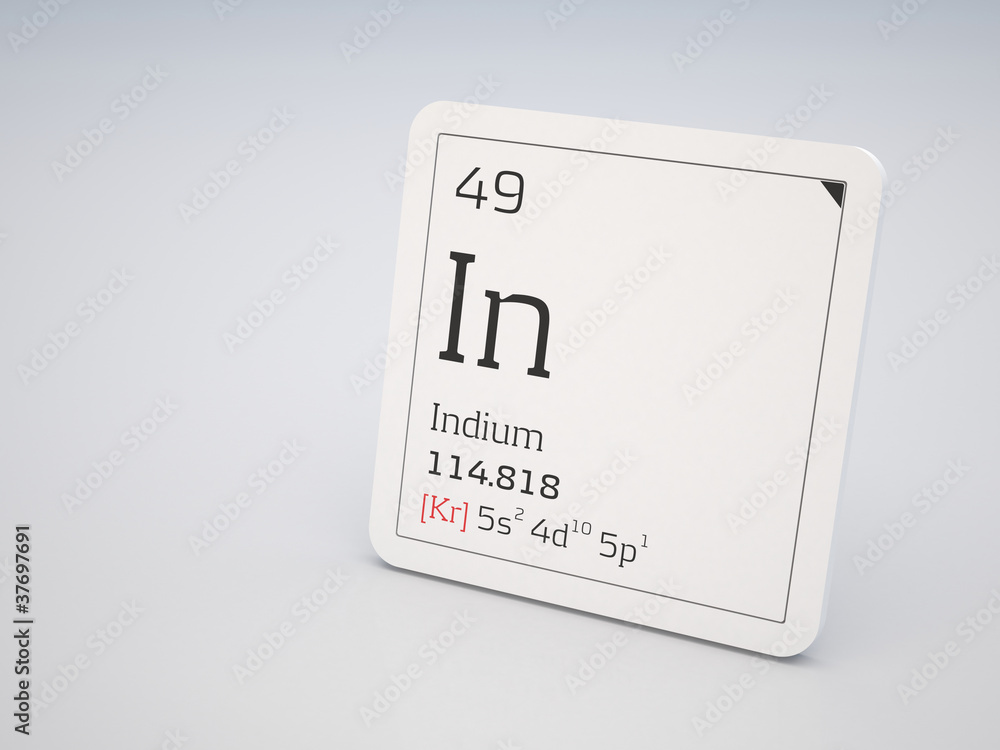 Indium - element of the periodic table Indium - element of the periodic table