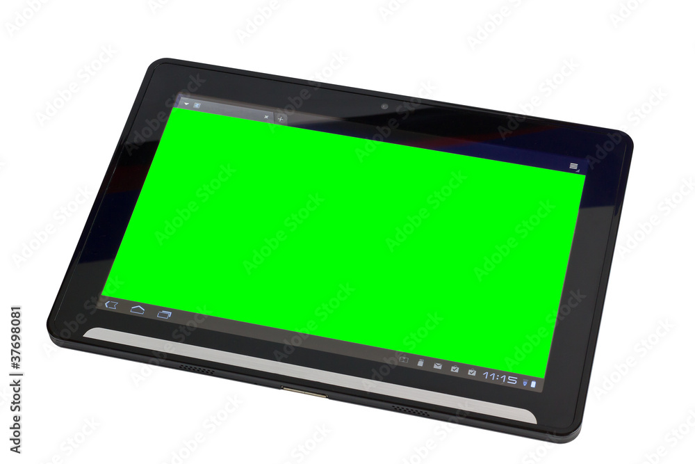 Modernet Tablet PC freigestellt,Greenscreen Modernet Tablet PC freigestellt,Greenscreen