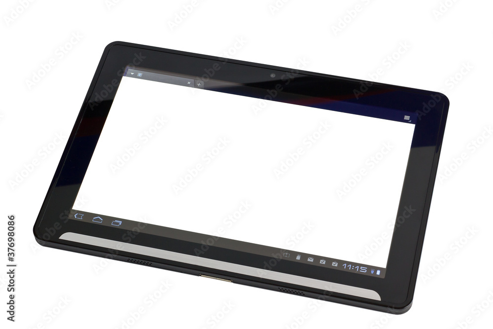 Modernet Tablet PC freigestellt,leeres display Modernet Tablet PC freigestellt,leeres display