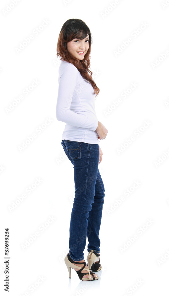 attractive young girl posing attractive young girl posing