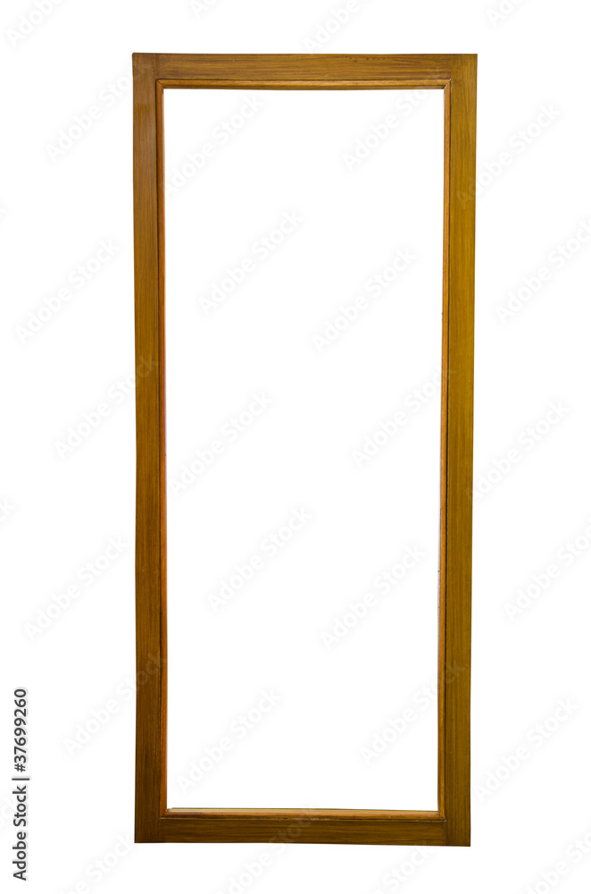 Wood frame on a white background. Wood frame on a white background.
