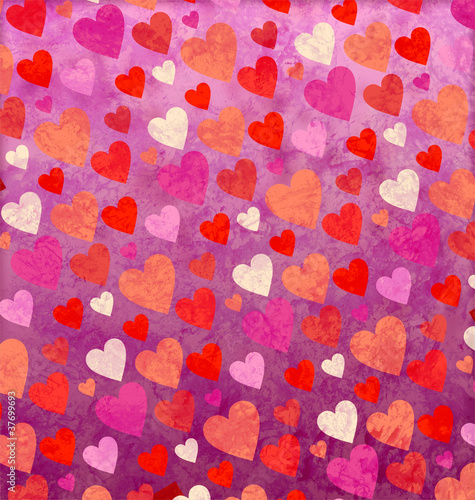 grunge seamless pink hearts backround forlove, valentines and we