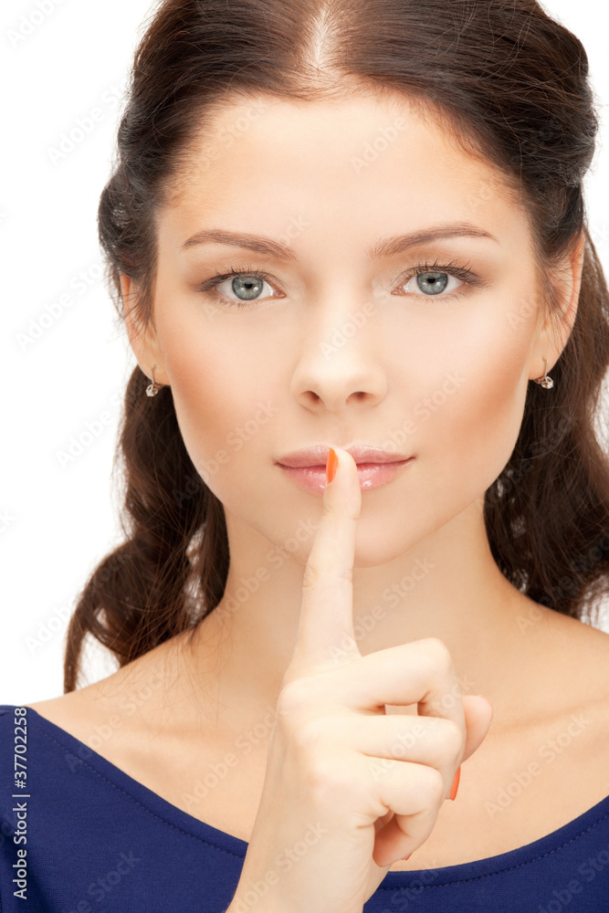 finger on lips finger on lips