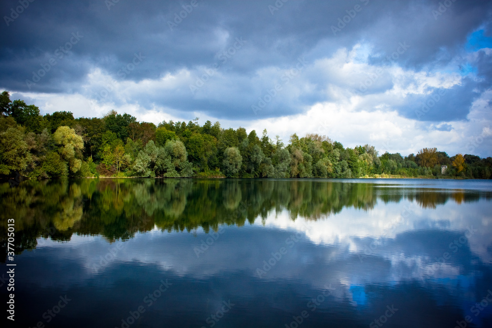 Fototapeta premium Spiegelung am See