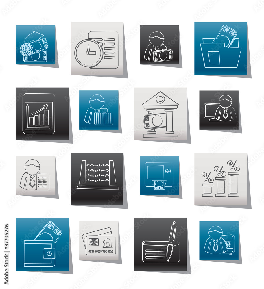 Bank and Finance Icons - Vector Icon Set Bank and Finance Icons - Vector Icon Set
