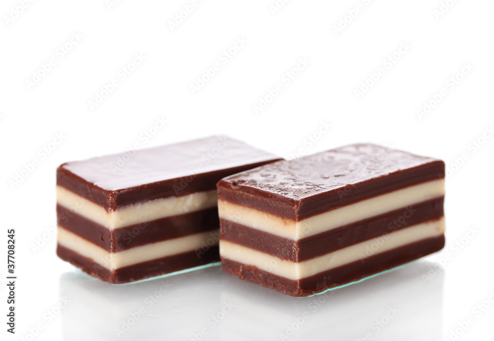 Сhocolate candy isolated on white Сhocolate candy isolated on white