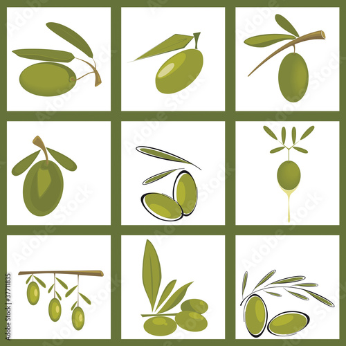 Collezione di olive - Icone