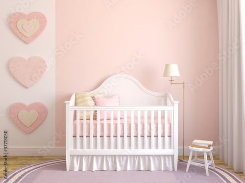 Interior of nursery.