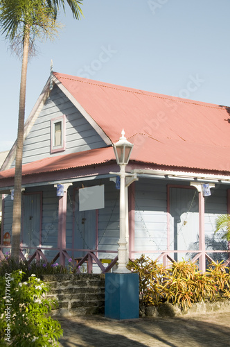 typical house architecture  cottage St. Lawrence Gap Barbados photo