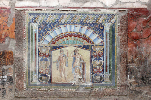Mosaique à Herculanum