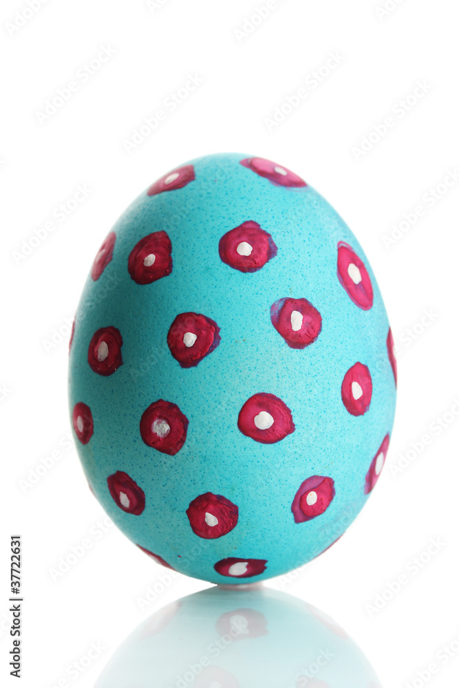 Blue Easter Egg isolated on white Blue Easter Egg isolated on white