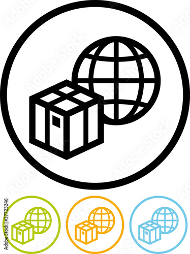 Worldwide shipping - Vector icon isolated