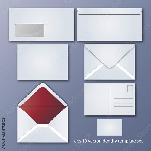Set aus verschiedenen Briefpapier