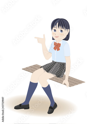 女子学生A半袖