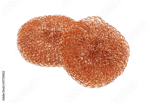 Copper scouring pads photo