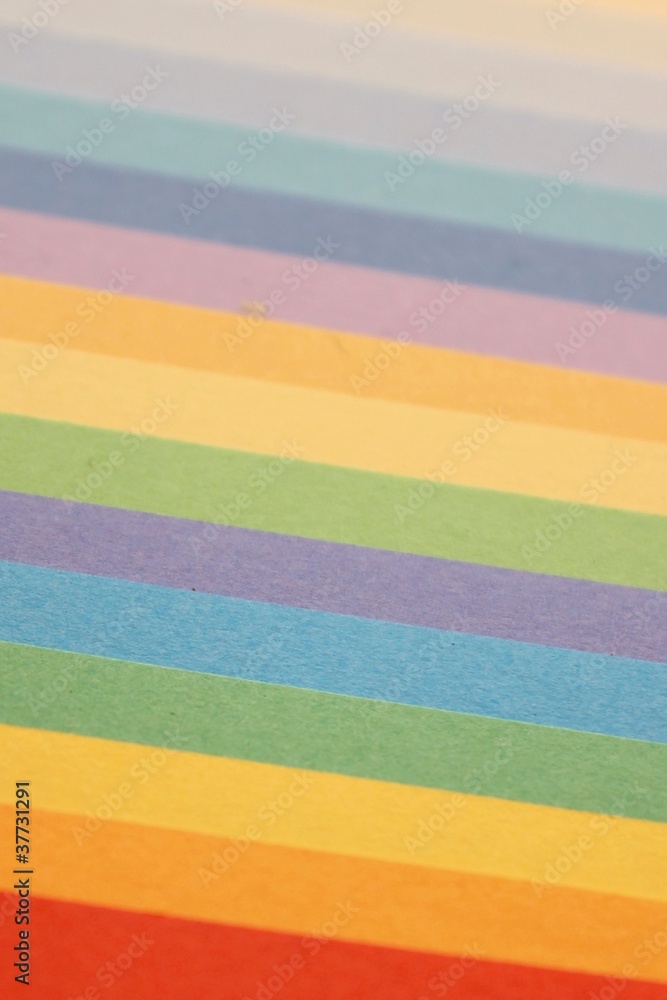 arcobaleno stampato su carta