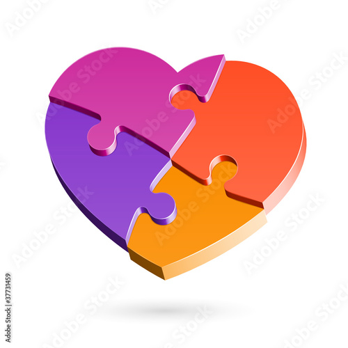 Puzzle heart