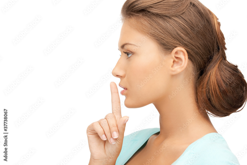 finger on lips finger on lips
