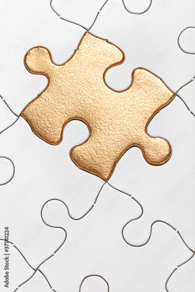 Fototapeta premium Golden Puzzle