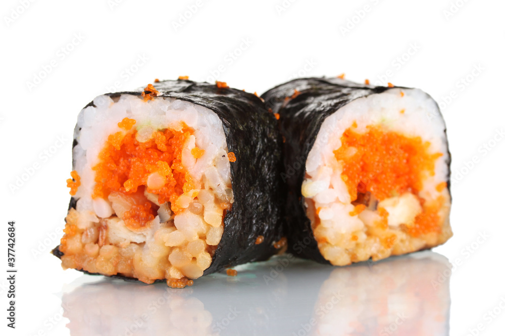 delicious sushi isolated on white delicious sushi isolated on white