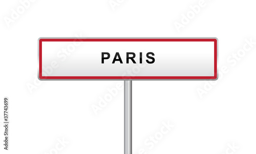 Panneau ville paris
