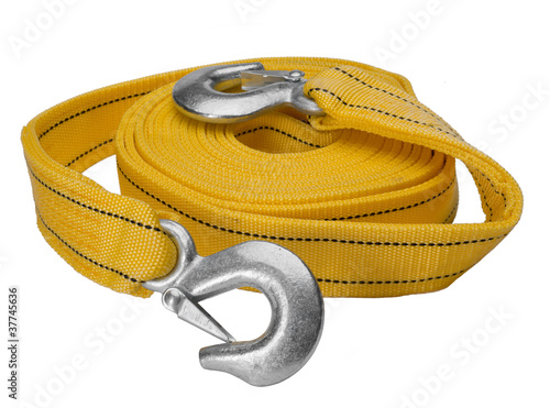 Towing rope with hooks