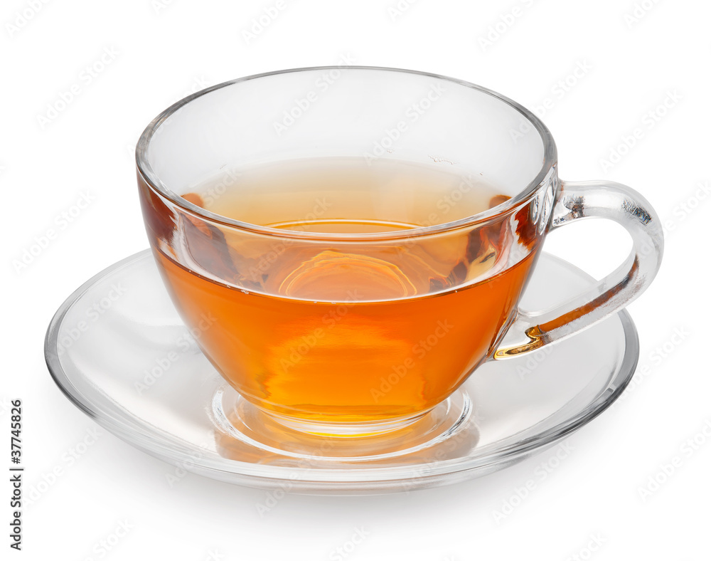 cup with tea isolated on a white background. cup with tea isolated on a white background.