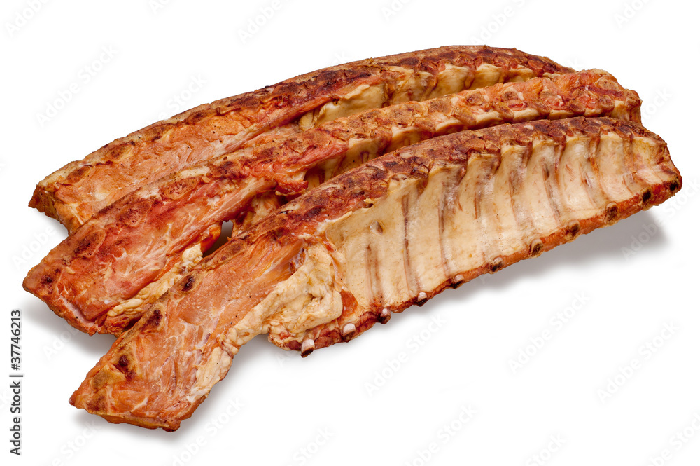 Appetizing piece of smoked meat Appetizing piece of smoked meat