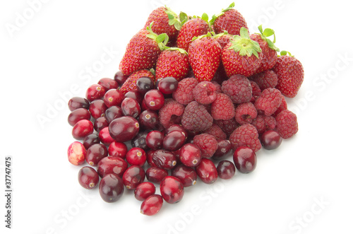 red mixed berries