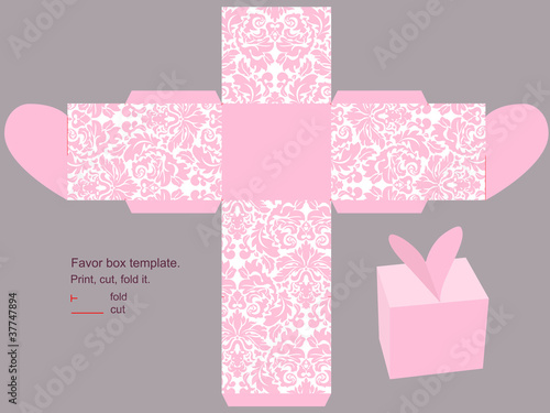 Gift box template