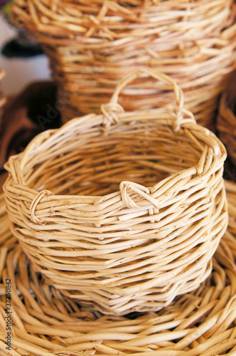 Wicker decorative basket