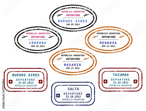 Visa stamps - Argentina