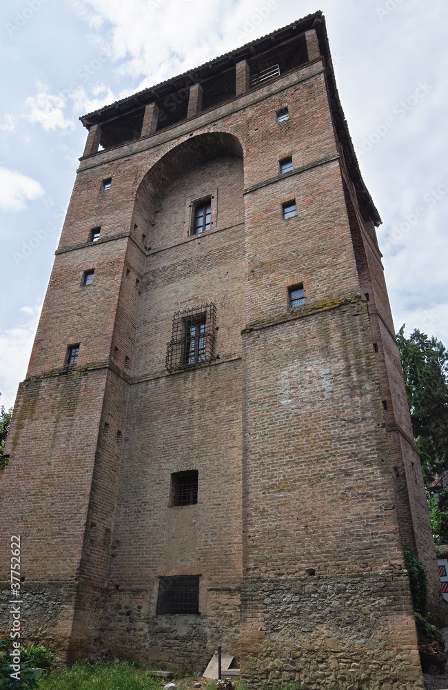 Farnese Tower. Castell'arquato. Emilia-Romagna. Italy.