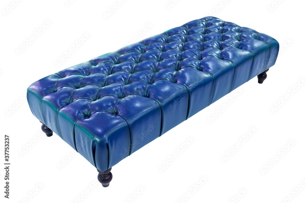 Fototapeta premium blue luxury sofa isolated with clipping path