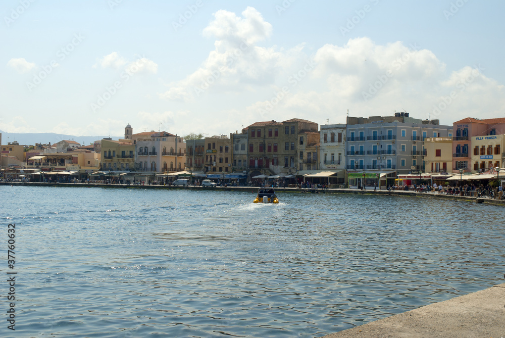 Obraz premium Harbour in Chania Western Crete Greece