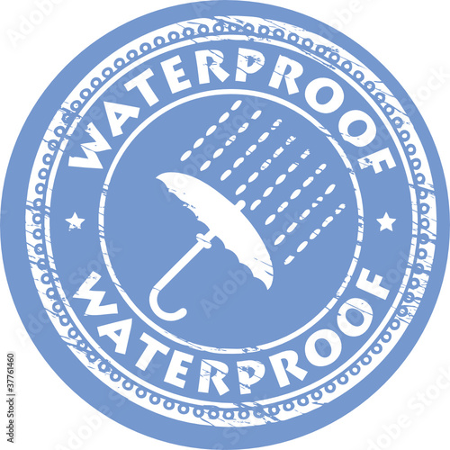 Stamp with text Waterproof, vector illustration