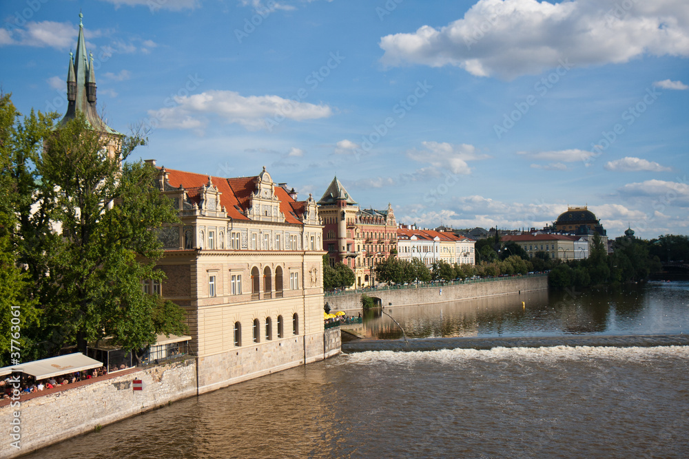 View from the Charles Bridge, Praha, Capital city of the Czech R