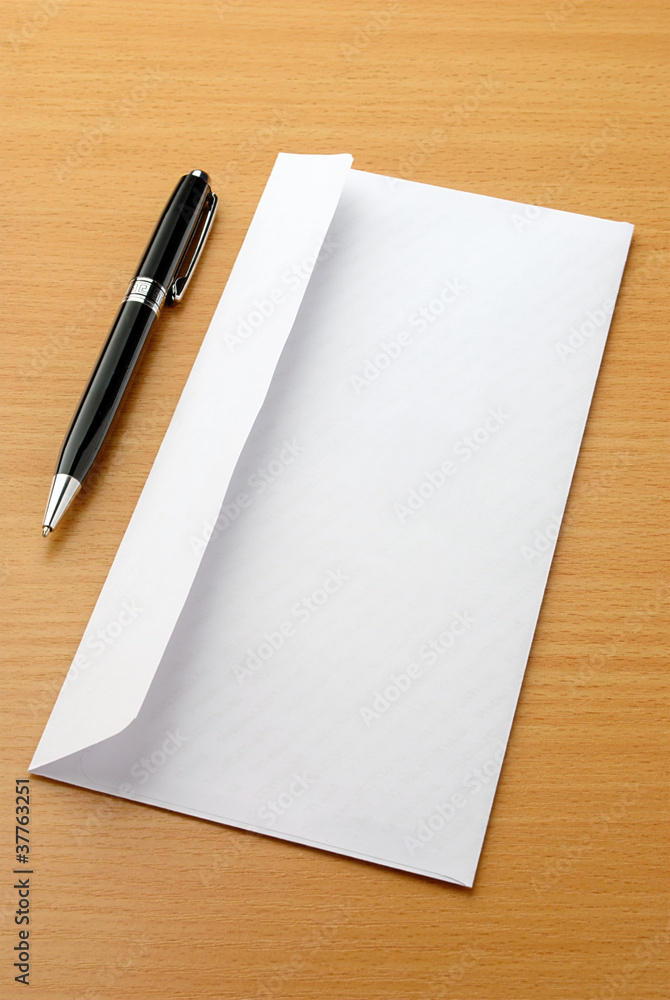 Envelope and ball pen Envelope and ball pen