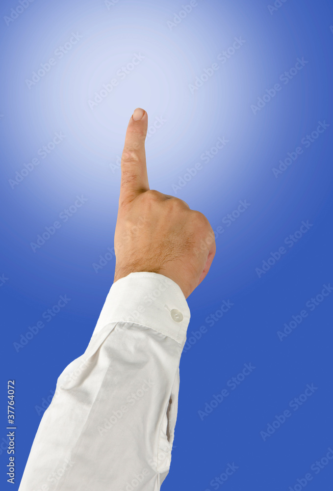 Hand pointing up Hand pointing up