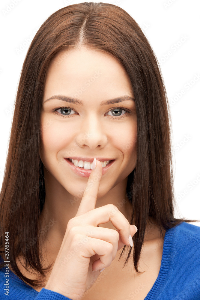 finger on lips finger on lips
