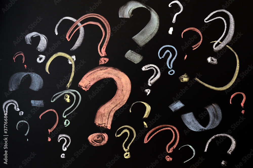 Colorful question marks Colorful question marks